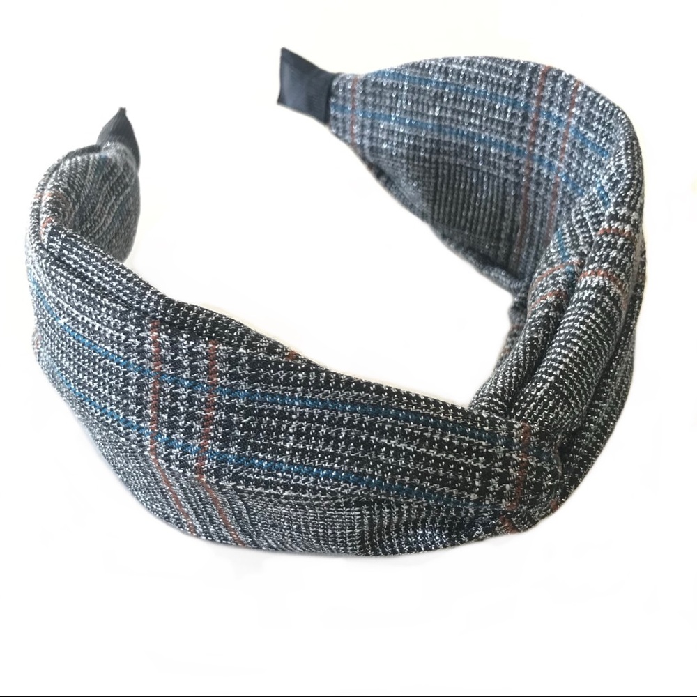 🌳Plaid Headband in Blue, Black and Red🌳